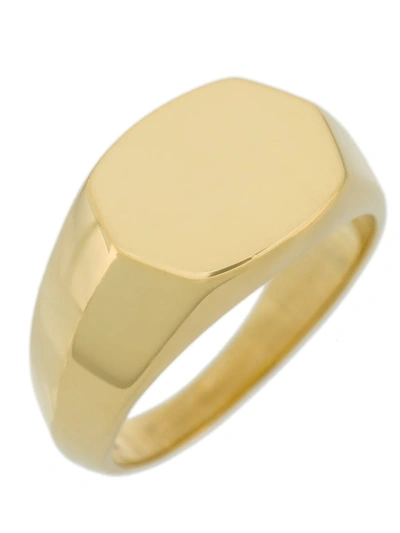 Maria Black Gold Gordon Signet Ring In Gold