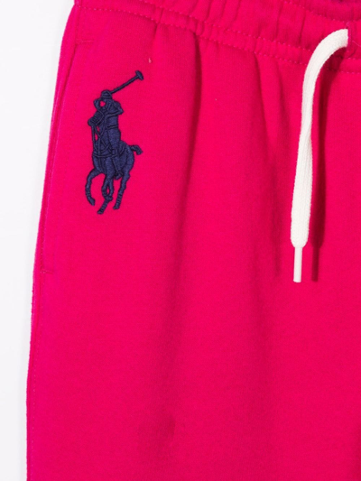Shop Ralph Lauren Polo Pony Motif Track Pants In Pink