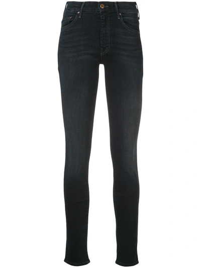 Shop Mother Skinny Fitted Jeans In Blue