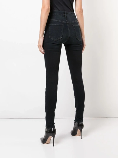 Shop Mother Skinny Fitted Jeans In Blue
