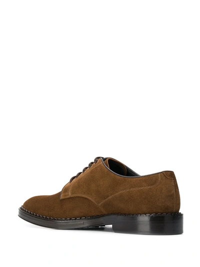 Shop Dolce & Gabbana Classic Derby Shoes In Brown