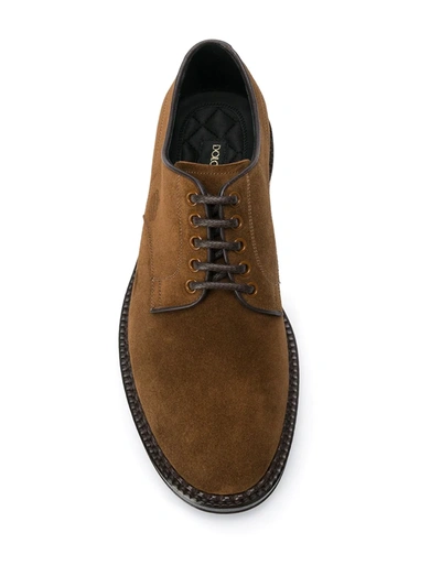 Shop Dolce & Gabbana Classic Derby Shoes In Brown