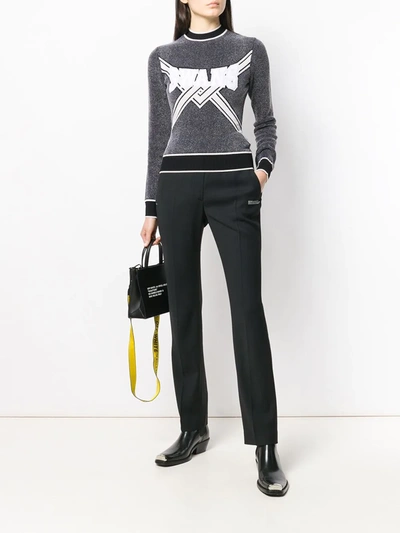 Off-white Off White Swan Knitwear In Grey