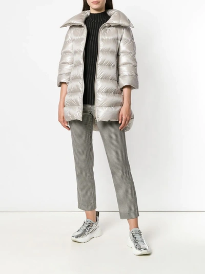 Shop Herno Puffer Jacket In Grey