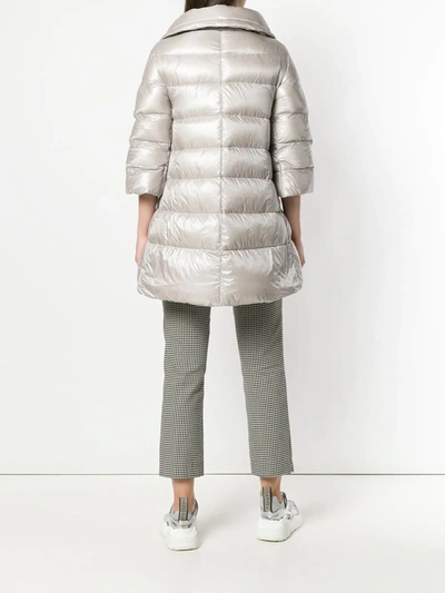 Shop Herno Puffer Jacket In Grey