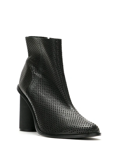 Shop Osklen Mesh Ankle Boots In Black