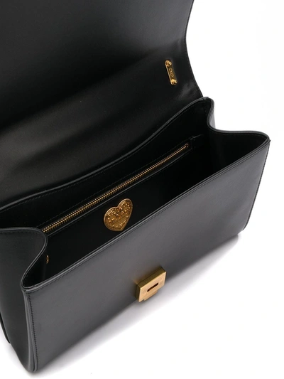 Shop Dolce & Gabbana Large Devotion Quiled Crossbody Bag In Black