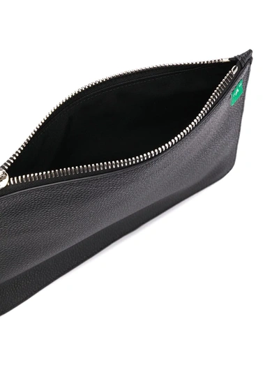 Off-white Diagonal Stripe Purse In Black