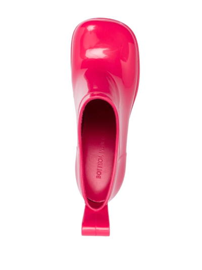 Bottega Veneta Shine 90mm Ankle Boots In Pink
