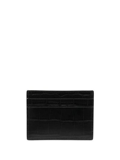 Balenciaga Cash Card Holder With Lettering Logo In Black