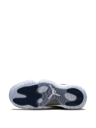 Jordan Air  11 Retro Low Le "blue Snakeskin" Sneakers In White