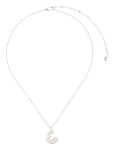 Loveness Lee C Alphabet Pendant Necklace In Silber