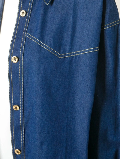 Pre-owned Guy Laroche Vintage Denim Shirt In Blue
