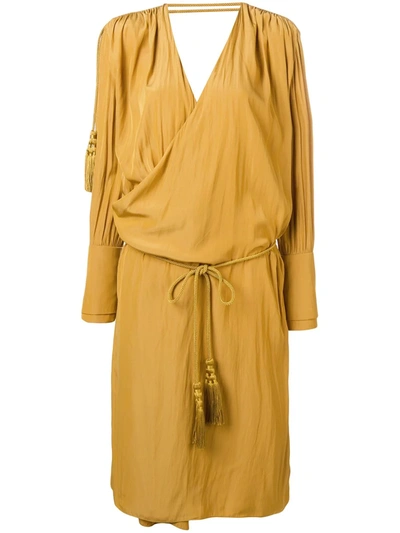 Shop Lanvin Relaxed Fit Dress In Yellow