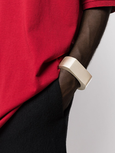 Parts Of Four Crescent Plane Cuff In Silver