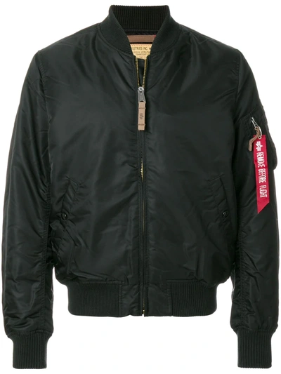 Shop Alpha Industries Bomber Jacket In Black