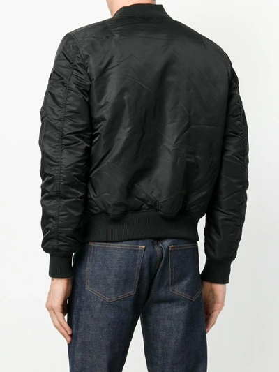 Shop Alpha Industries Bomber Jacket In Black