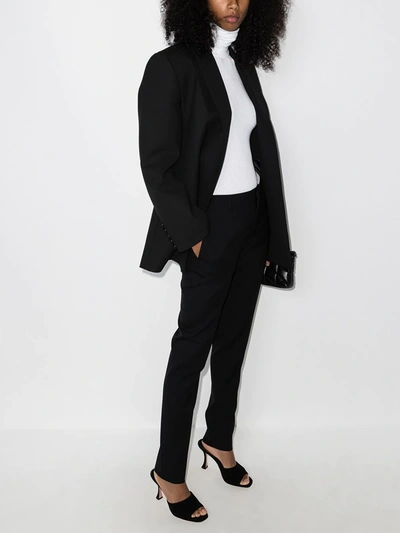 Wolford Colorado Turtleneck Jersey Thong Bodysuit In White