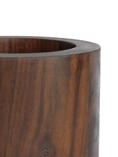 Shop Michaël Verheyden Busk Wood Vase In Braun