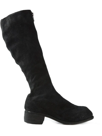 Shop Guidi Front Zip Boots In Black