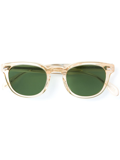 Shop Oliver Peoples 'sheldrake' Sunglasses In Yellow