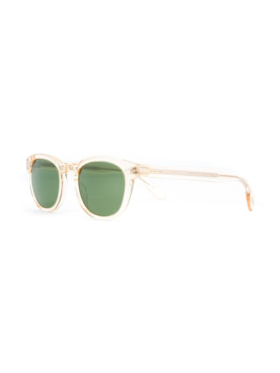 Shop Oliver Peoples 'sheldrake' Sunglasses In Yellow