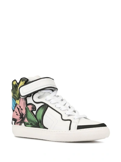 Shop Pierre Hardy Lilyrama High-top Sneakers In White