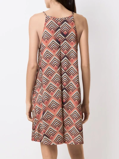 Shop Lygia & Nanny Iris Printed Dress In Orange