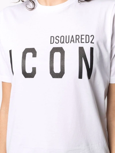 Shop Dsquared2 Icon Logo T-shirt In White