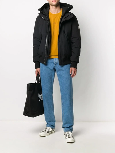 Mackage Black Down Dixon 2-in-1 Bomber Jacket In Black