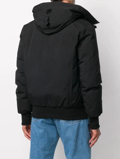 Mackage Black Down Dixon 2-in-1 Bomber Jacket In Black