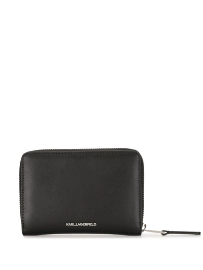 Shop Karl Lagerfeld K/ikonik Fold Wallet In Black