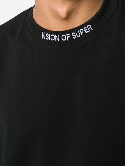 Shop Vision Of Super Flaming T-shirt In Black