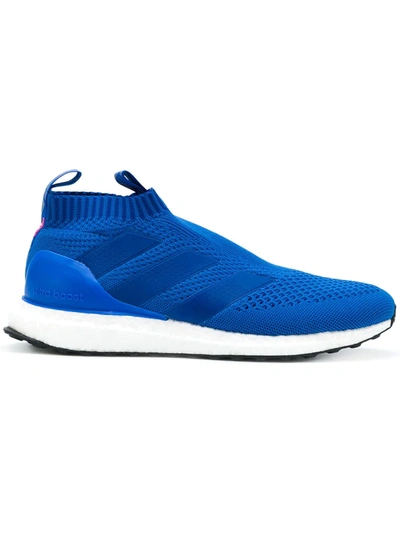 Shop Adidas X Paul Pogba X Paul Pogba Slip On Sneakers In Blue