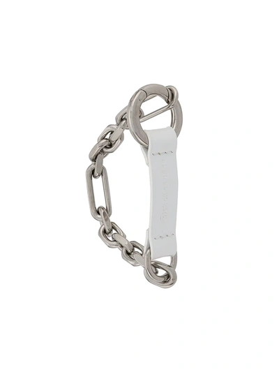 Shop Maison Margiela Chunky Chain Bracelet In White