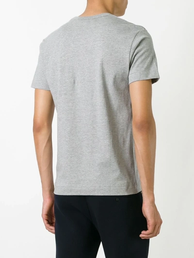 Shop Comme Des Garçons Play Heart Patch T-shirt In Grey