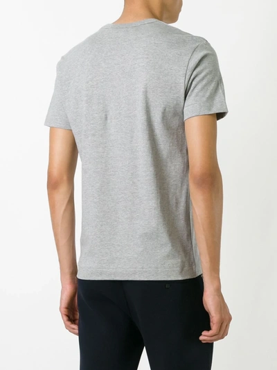 Comme Des Garçons Play Grey Heart Patch T-shirt In Grey