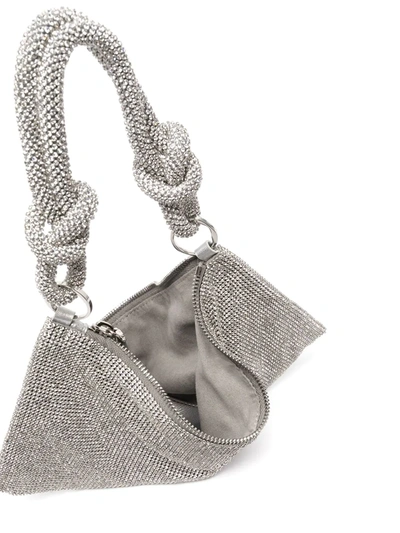 Cult Gaia Hera Nano Shoulder Bag In Silver
