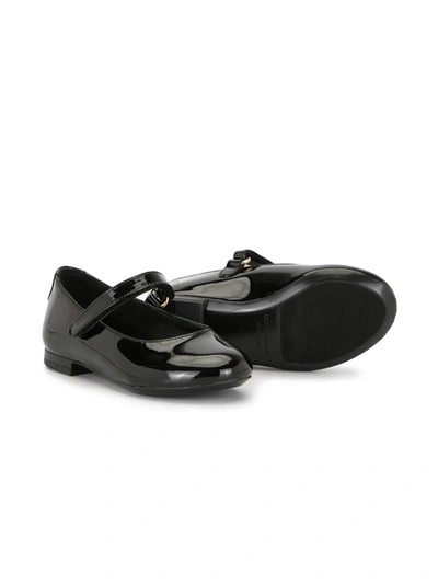 Dolce & Gabbana Varnished Ballerina Shoes In Black