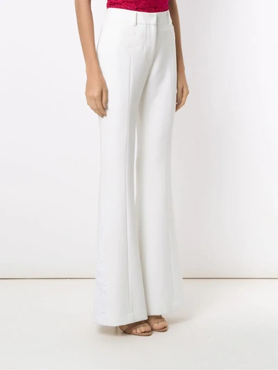 Shop Martha Medeiros Genéve Wide Leg Trousers In White