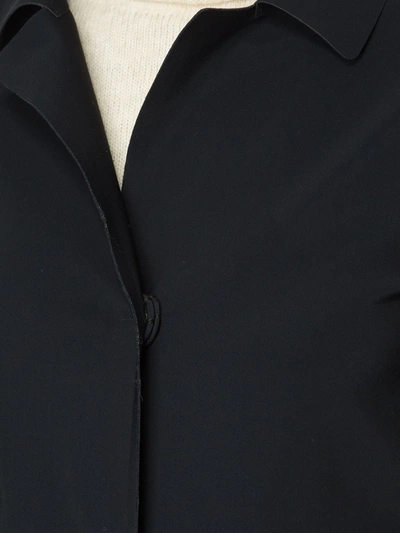 Shop Herno Plain Car Coat In Black