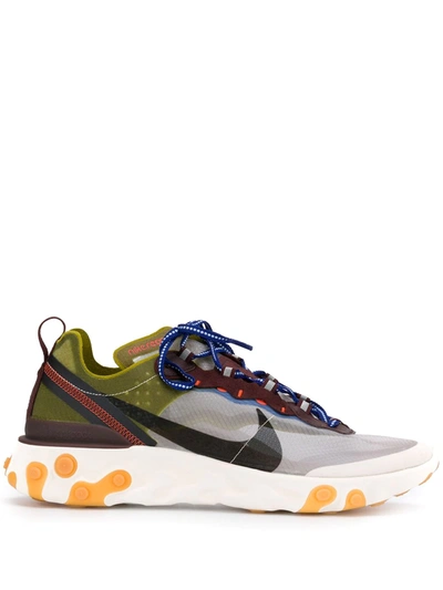 Nike React Element 87 Ripstop Sneakers In Moss | ModeSens