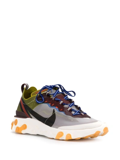 Nike React Element 87 Ripstop Trainers In Moss | ModeSens