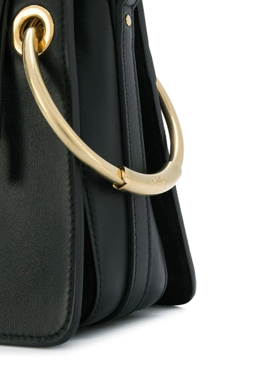 Shop Chloé Roy Shoulder Bag In Black