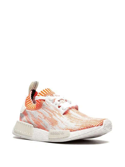 Shop Adidas Originals Nmd R1 Primeknit "camo Pack" Sneakers In Pink/multi/multi