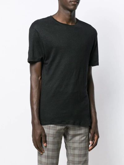 Sandro Pablo Solid Knit Tee In Black