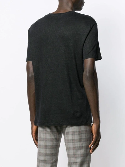 Sandro Pablo Solid Knit Tee In Black