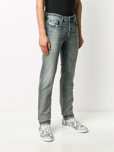 Shop Diesel Sleenker Skinny Jeans In Blue