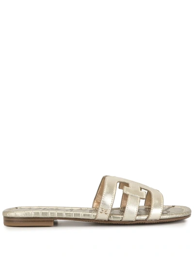 Shop Sam Edelman Bay Slide Sandals In Gold