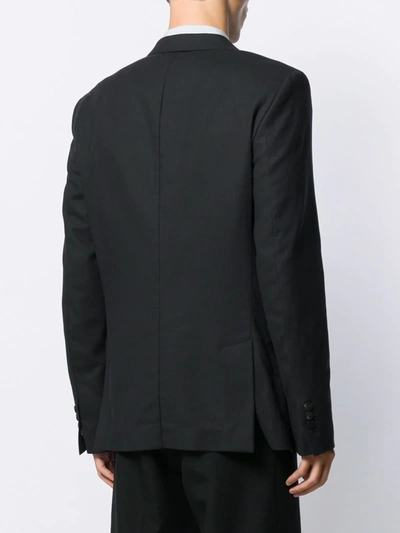 Shop Ami Alexandre Mattiussi Button-front Blazer In Black